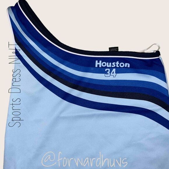 Soho Babe Hardball Classic Sports One Shoulder Dress Size Large - Picture 8 of 13